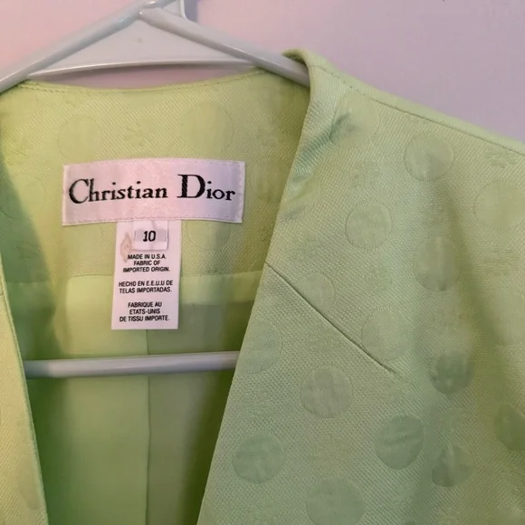 Dior Pastel Green Blazer and Skirt Ensemble - Picture 5 of 11